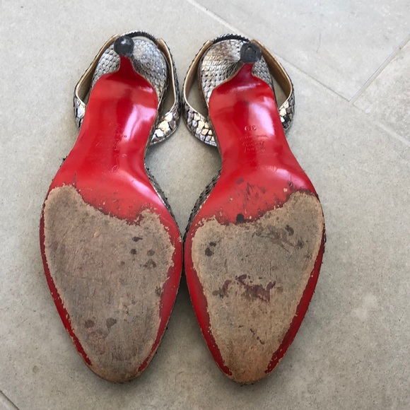 snakeskin louboutin heels